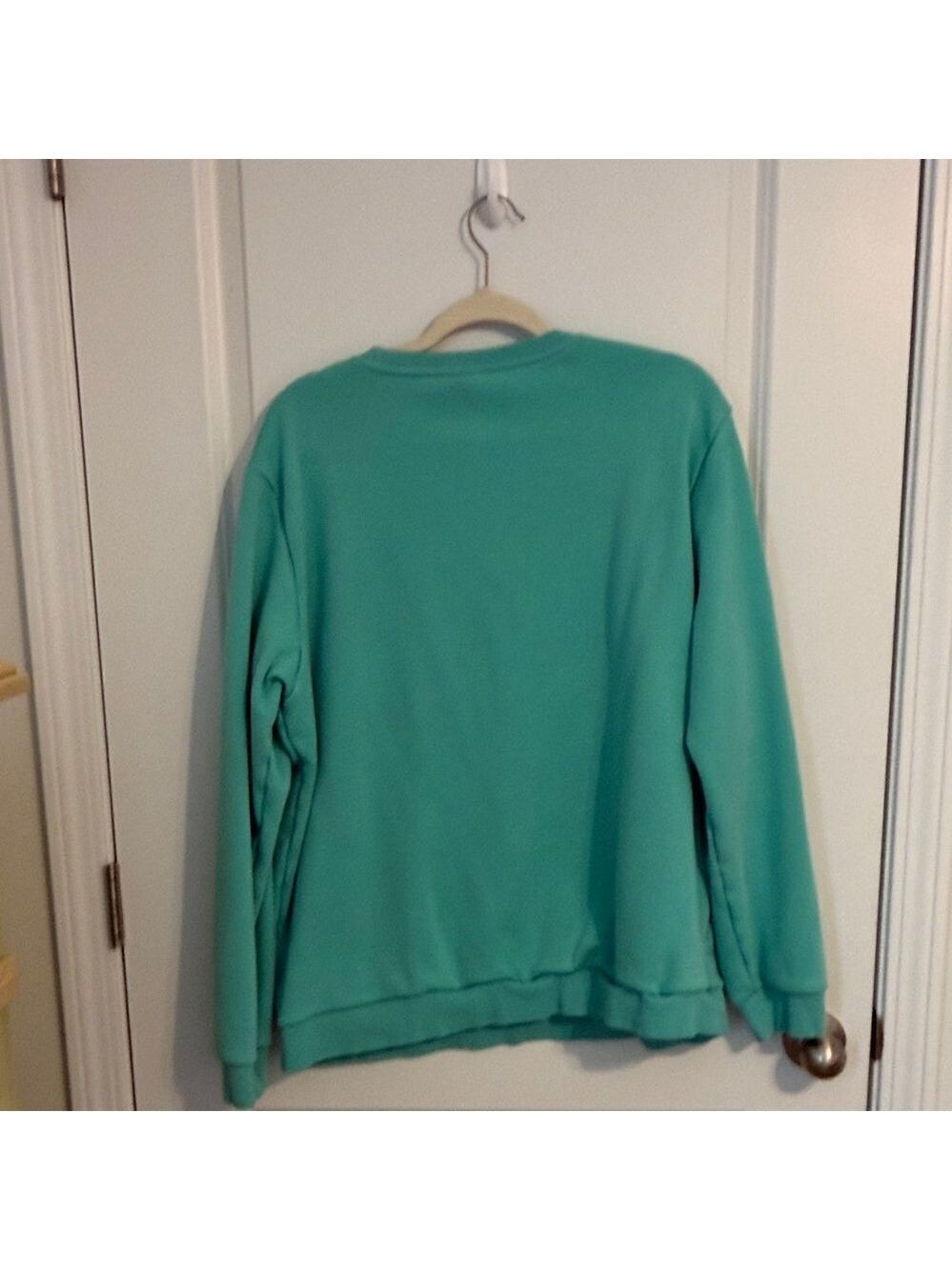 MAGCOMSEN Fleece Lined Sweatshirt Women's XXL Mint Green Crewneck Pullover - Picture 10 of 10